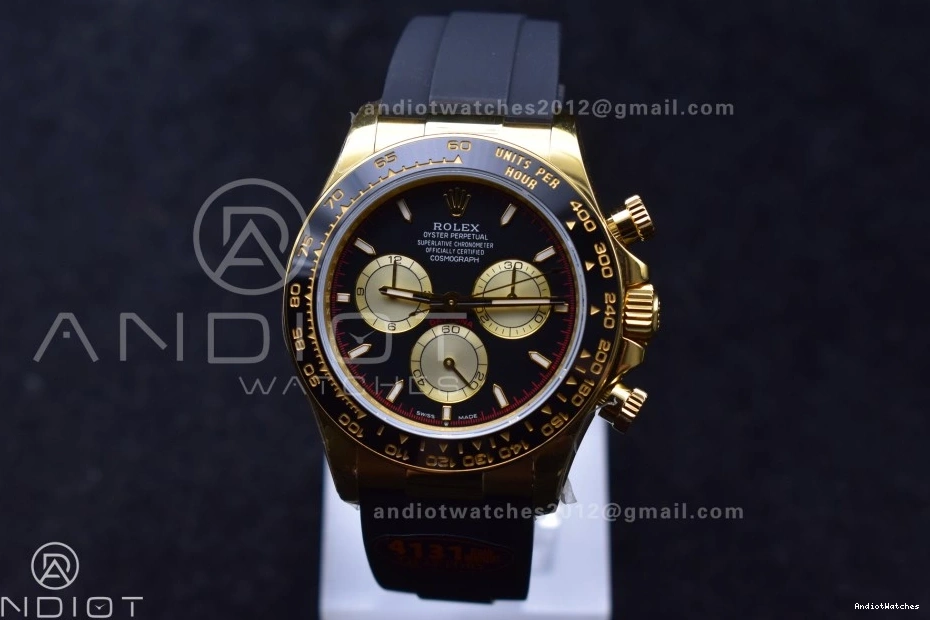 (Weighted) YG Sophisticated 126518 1:1 V6 QF Daytona on Strap Black Oysterflex Dial Best SH4131 Edition 807 1030